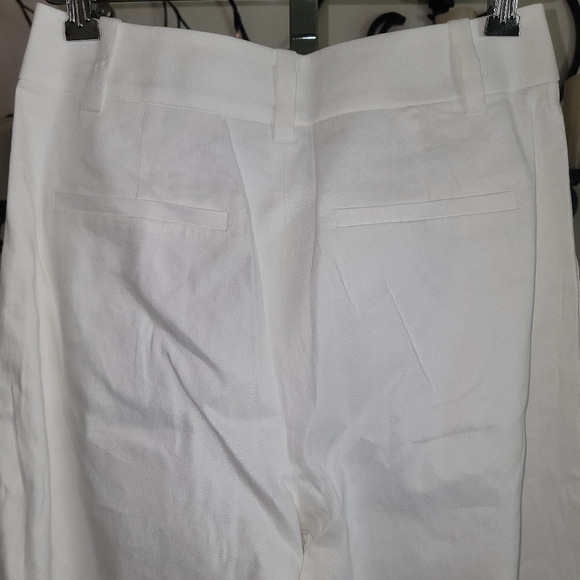 Favorite Daughter The Jones Linen Wide Leg Pants Bright White - Picture 6 of 15